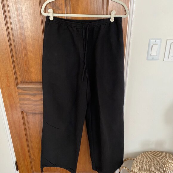 Aligne Darla Linen Trousers in Black with Ankle Tie | Size 8 - Picture 6 of 8